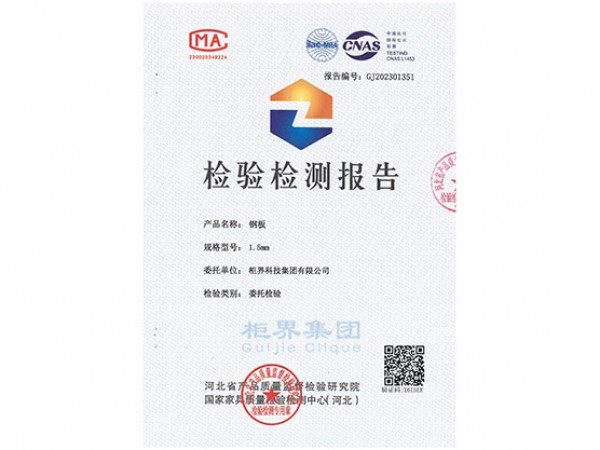 Steel Plate Quality Inspection Report