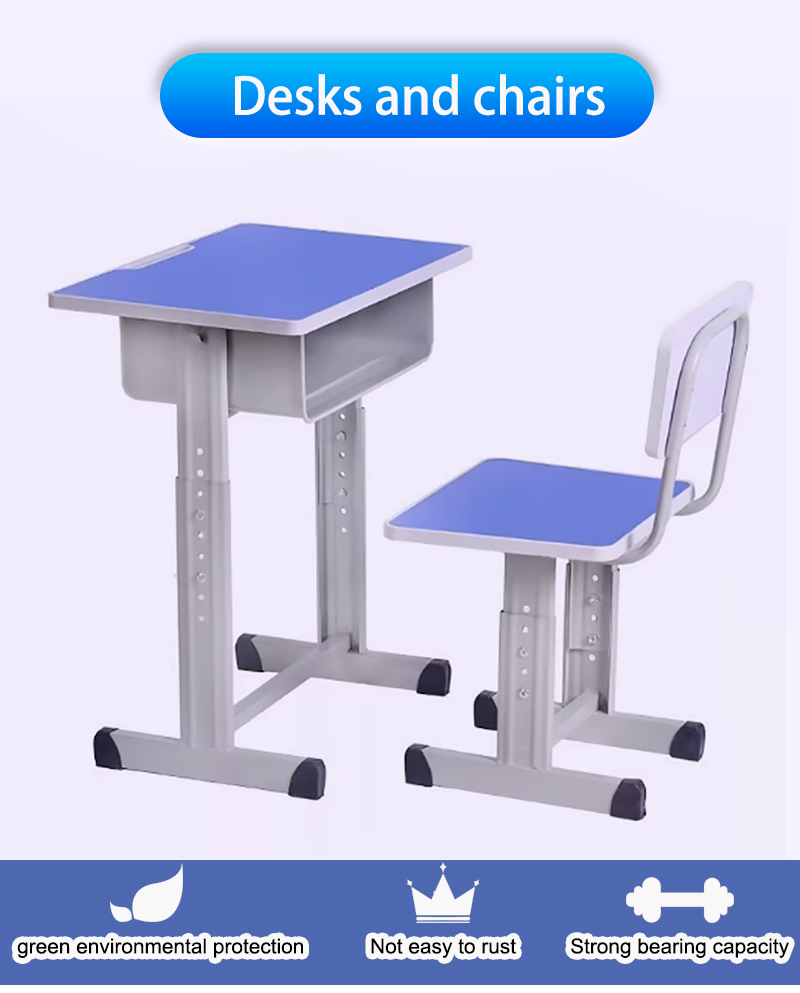 Desks and chairs