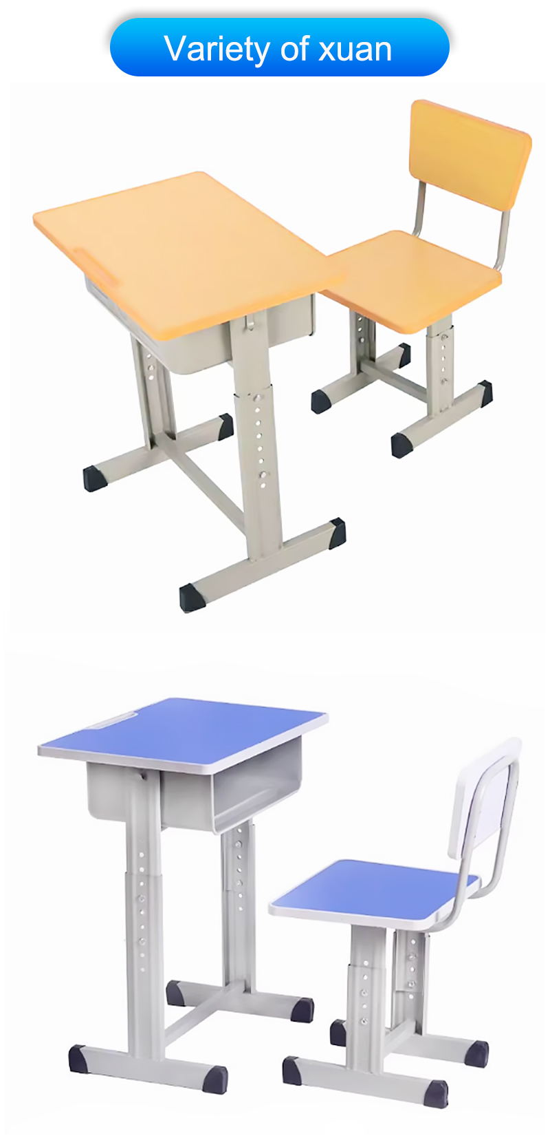 Desks and chairs