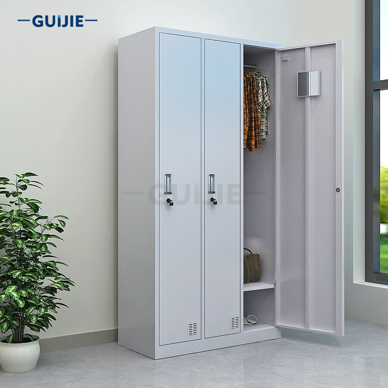 Three-door locker